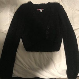 Crop button up sweater